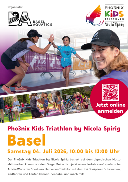 Pho3nix Kids Triathlon by Nicola Spirig kommt nach Basel